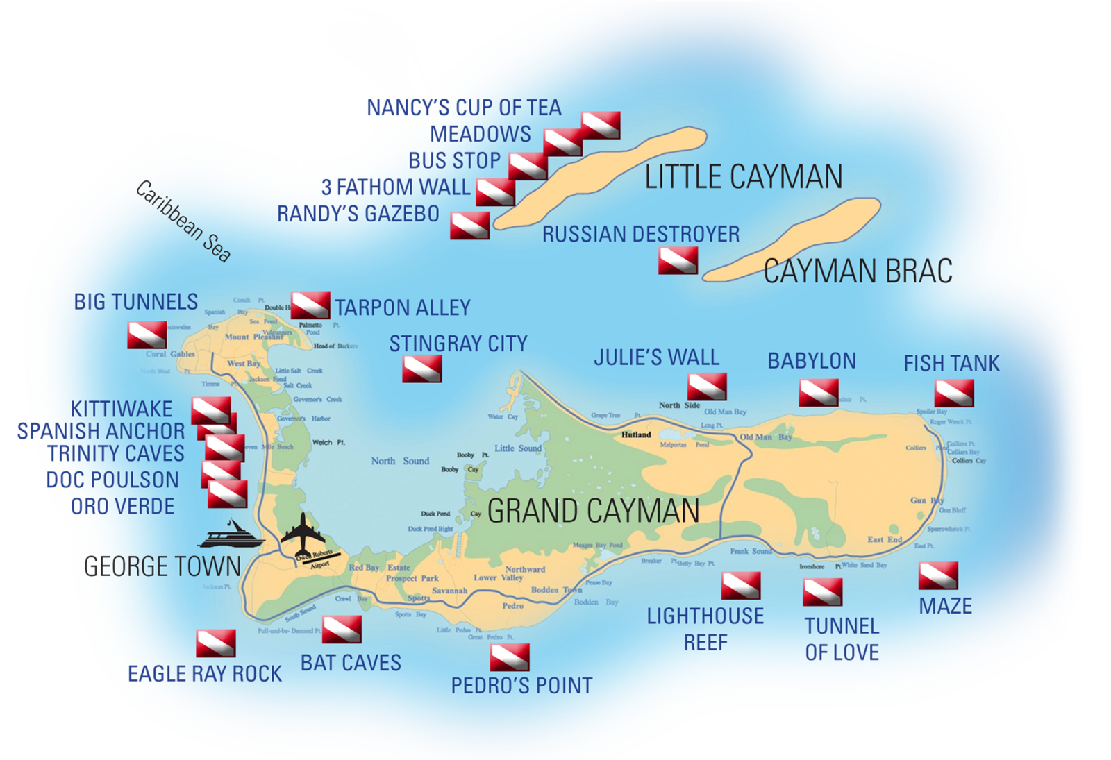 Large Detailed Road Map Of Grand Cayman Island Grand - vrogue.co